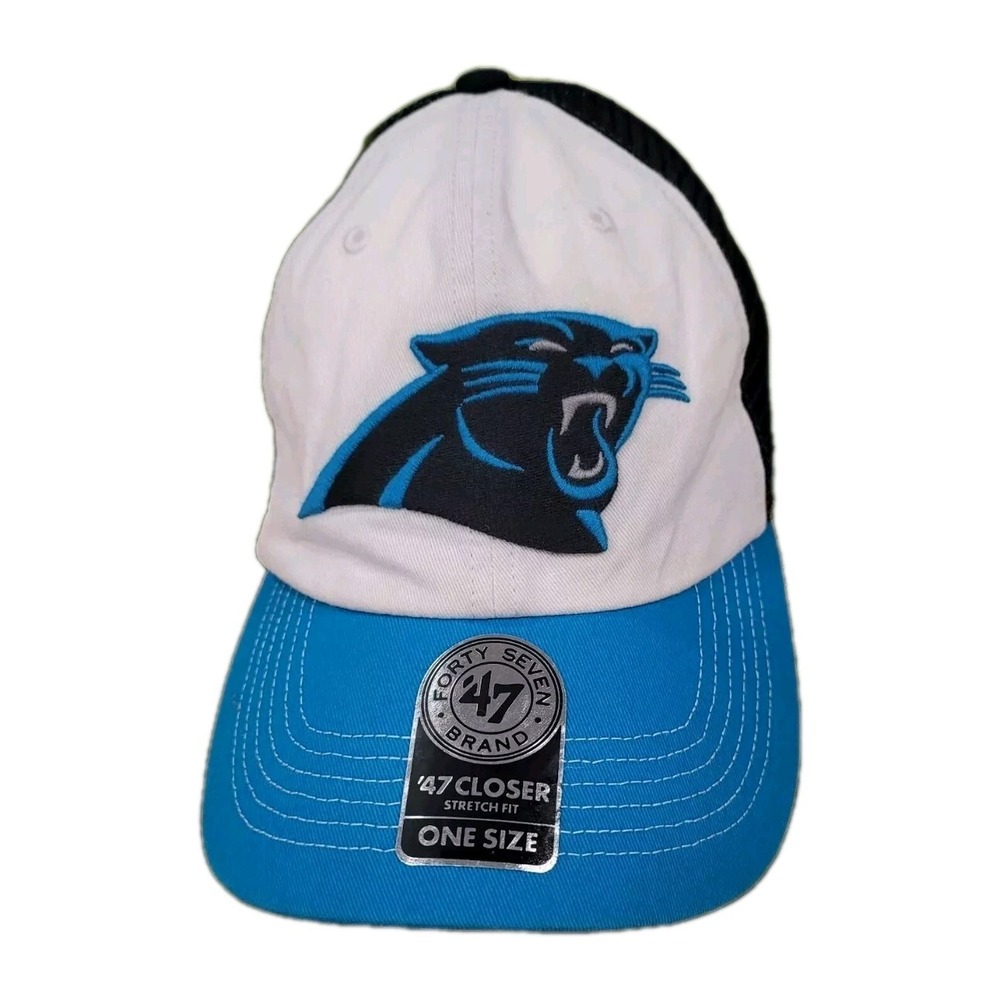 47 Brand Carolina Panthers‎ Hat Mens One Size McKinley 47 Closer Trucker Cap New